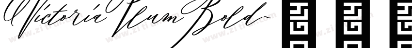 VictoriaPlum Bold字体转换